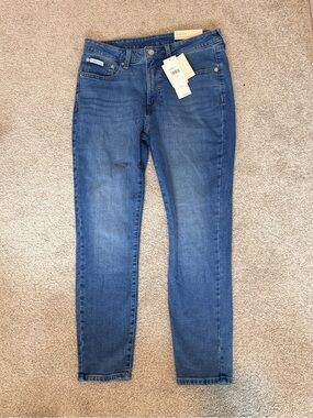 Calvin Klein Women's Blue Stretch Skinny Jeans